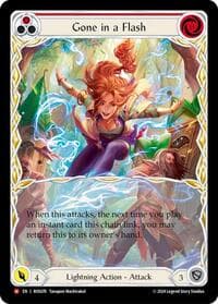 Gone in a Flash (Extended Art) - Rosetta - Flesh and Blood TCG card