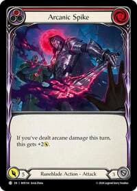 Arcanic Spike (Red) - Rosetta - Flesh and Blood TCG card