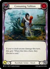 Consuming Volition (Red) - Rosetta - Flesh and Blood TCG card
