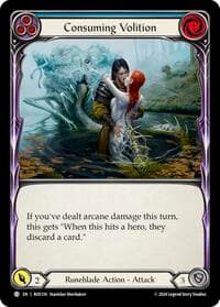 Consuming Volition (Blue) - Rosetta - Flesh and Blood TCG card