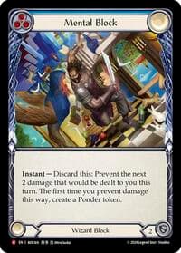 Mental Block - Rosetta - Flesh and Blood TCG card