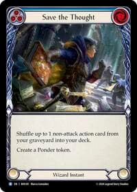Save the Thought (Blue) - Rosetta - Flesh and Blood TCG card