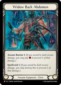 Widow Back Abdomen - Rosetta - Flesh and Blood TCG card