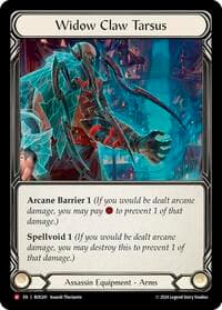 Widow Claw Tarsus - Rosetta - Flesh and Blood TCG card