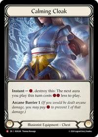 Calming Cloak - Rosetta - Flesh and Blood TCG card