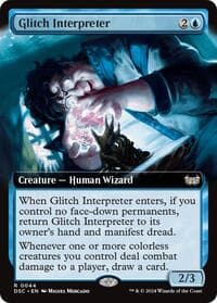 Glitch Interpreter (Extended Art) - Commander: Duskmourn: House of Horror - Magic: The Gathering card