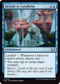 Retreat to Coralhelm - Commander: Duskmourn: House of Horror - Magic: The Gathering card
