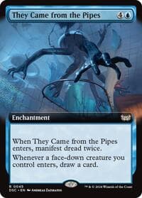 They Came from the Pipes (Extended Art) - Commander: Duskmourn: House of Horror - Magic: The Gathering card