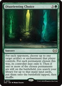 Disorienting Choice - Commander: Duskmourn: House of Horror - Magic: The Gathering card