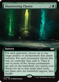 Disorienting Choice (Extended Art) - Commander: Duskmourn: House of Horror - Magic: The Gathering card