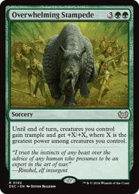 Overwhelming Stampede - Commander: Duskmourn: House of Horror - Magic: The Gathering card