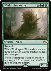 Worldspine Wurm - Commander: Duskmourn: House of Horror - Magic: The Gathering card