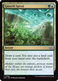 Growth Spiral - Commander: Duskmourn: House of Horror - Magic: The Gathering card