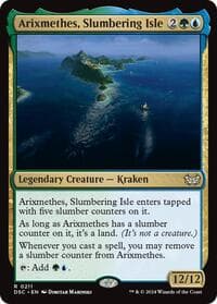 Arixmethes, Slumbering Isle - Commander: Duskmourn: House of Horror - Magic: The Gathering card