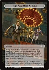 Your Plans Mean Nothing (Full Art) - Archenemy: Duskmourn - Magic: The Gathering card