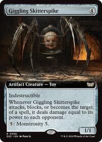 Giggling Skitterspike (Extended Art) - Commander: Duskmourn: House of Horror - Magic: The Gathering card