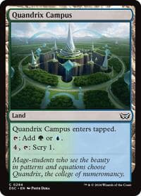 Quandrix Campus - Commander: Duskmourn: House of Horror - Magic: The Gathering card