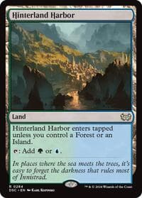 Hinterland Harbor - Commander: Duskmourn: House of Horror - Magic: The Gathering card