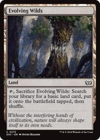 Evolving Wilds - Commander: Duskmourn: House of Horror - Magic: The Gathering card