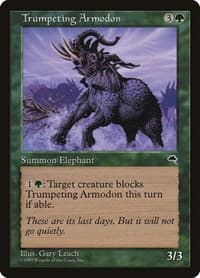 Trumpeting Armodon - Tempest - Magic: The Gathering card