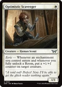 Optimistic Scavenger (0021) - Duskmourn: House of Horror - Magic: The Gathering card