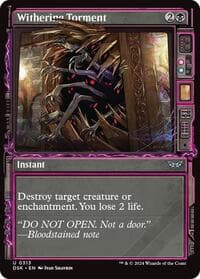 Withering Torment (Showcase) - Duskmourn: House of Horror - Magic: The Gathering card