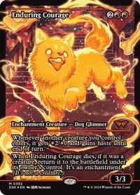 Enduring Courage (Showcase) - Duskmourn: House of Horror - Magic: The Gathering card