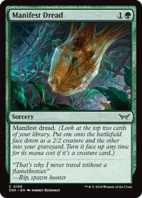 Manifest Dread - Duskmourn: House of Horror - Magic: The Gathering card
