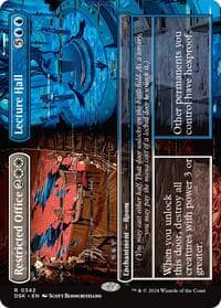 Restricted Office // Lecture Hall (Borderless) - Duskmourn: House of Horror - Magic: The Gathering card