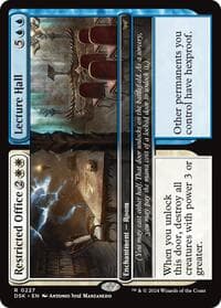 Restricted Office // Lecture Hall - Duskmourn: House of Horror - Magic: The Gathering card