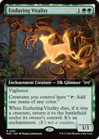 Enduring Vitality (Extended Art) - Duskmourn: House of Horror - Magic: The Gathering card