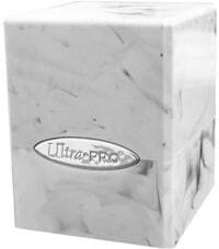 Marble Satin Cube - White and Black - Ultra Pro Deck Boxes - Deck Boxes card