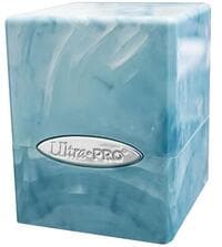 Marble Satin Cube - Light Blue and White - Ultra Pro Deck Boxes - Deck Boxes card