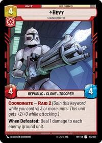 Hevy - Staunch Martyr - Twilight of the Republic - Star Wars: Unlimited card