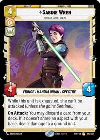 Sabine Wren - You Can Count On Me - Twilight of the Republic - Star Wars: Unlimited card