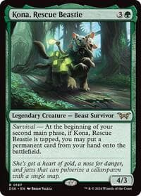 Kona, Rescue Beastie (0187) - Duskmourn: House of Horror - Magic: The Gathering card