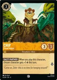 Chip - Friend Indeed - Azurite Sea - Disney Lorcana card
