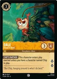 Dale - Friend in Need - Azurite Sea - Disney Lorcana card