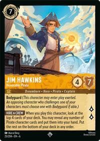 Jim Hawkins - Honorable Pirate - Azurite Sea - Disney Lorcana card