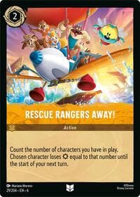 Rescue Rangers Away! - Azurite Sea - Disney Lorcana card