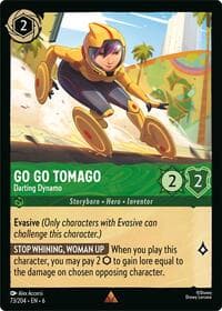 Go Go Tomago - Darting Dynamo - Azurite Sea - Disney Lorcana card