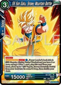 SS Son Goku, Snowy Mountain Battle - Ultimate Advent - Dragon Ball Super: Masters card