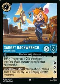 Gadget Hackwrench - Brilliant Bosun - Azurite Sea - Disney Lorcana card