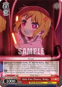 Idol-Fan Dance, Ruby (RRR) - [OSHI NO KO] - Weiss Schwarz card