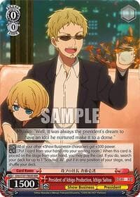 President of Ichigo Production, Ichigo Saitou (RRR) - [OSHI NO KO] - Weiss Schwarz card