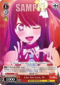 Lies Are Love, Ai - [OSHI NO KO] - Weiss Schwarz card