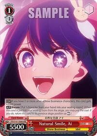 Natural Smile, Ai (RRR) - [OSHI NO KO] - Weiss Schwarz card
