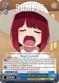 Genius Child Actor, Kana Arima - [OSHI NO KO] - Weiss Schwarz card