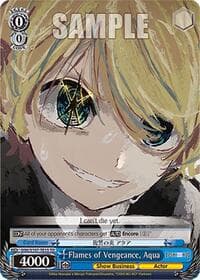 Flames of Vengeance, Aqua - [OSHI NO KO] - Weiss Schwarz card