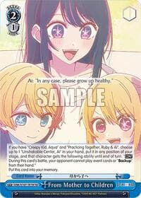 From Mother to Children - [OSHI NO KO] - Weiss Schwarz card